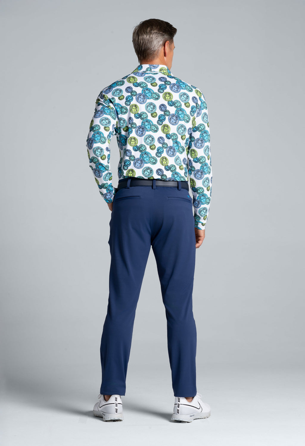 Medusa Print Long Sleeve Polo – 95171 (Modern Fit)