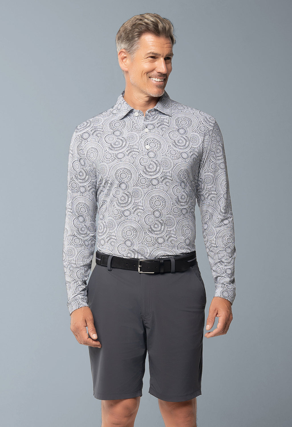 Pricilla Print Long Sleeve Polo – 95173 (Modern Fit)